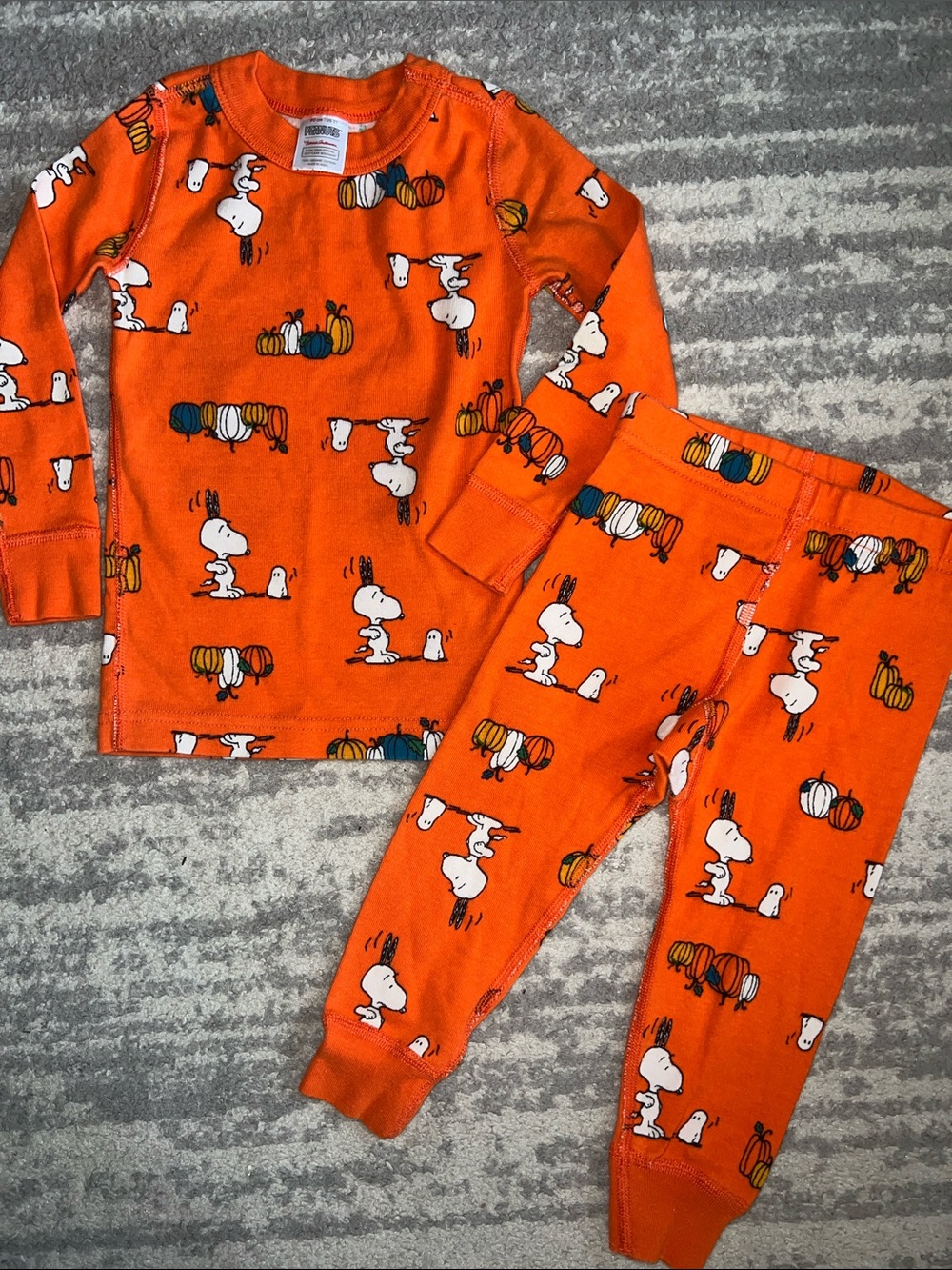 Hanna Andersson Peanuts Snoopy and Pumpkin 3T Pajama Set